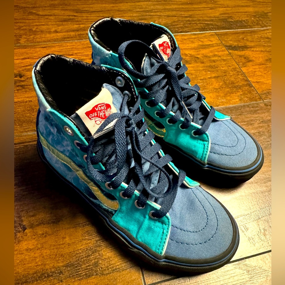 Vans Sk8-Hi National Geographic Shark Week Shoes Women Size 5 New Without Box